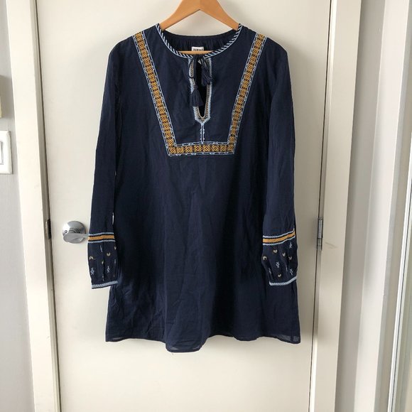 Aritzia Sunday Best Elendra Dress in Navy Blue M - Picture 2 of 8